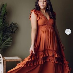 Baltic Born size small NWT jasmine ruffle maxi dress